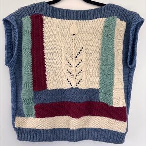 Vintage Knit Women's Sweater Vest